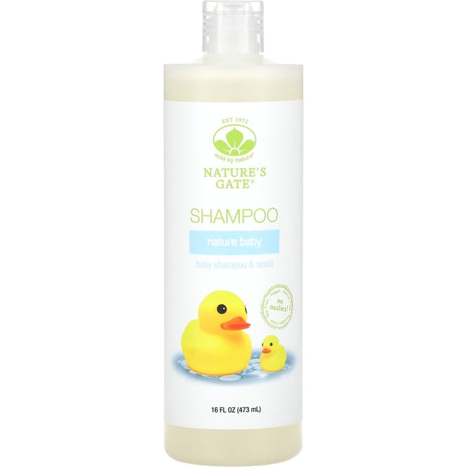 (Nature's Gate), Nature Baby, Shampoo & Was, 473ml(16 fl oz) white