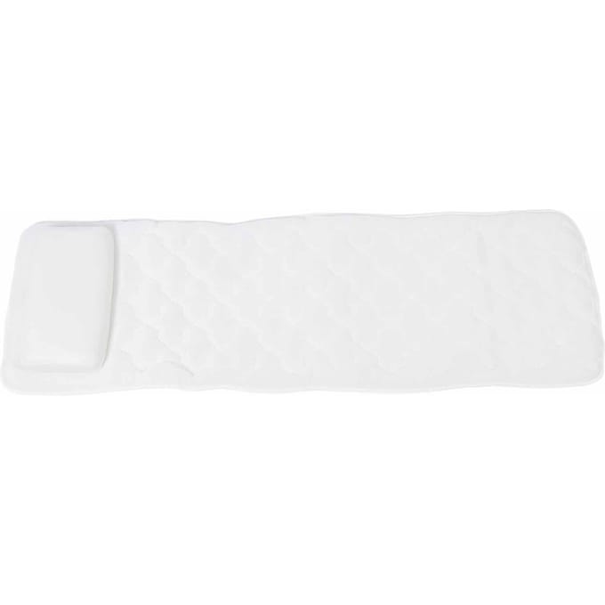 Coussin de bain pour tout le corps, doux et confortable, support pour le cou et le dos, antidérapant, tapis de bain pour white