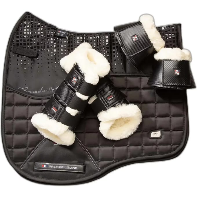 Handschoenovertrek voor paarden Premier Equine Carbon Tech Techno Wool Over Reach