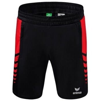 Erima Six Wings Worker Short Heren - Rood / Zwart | Maat: S