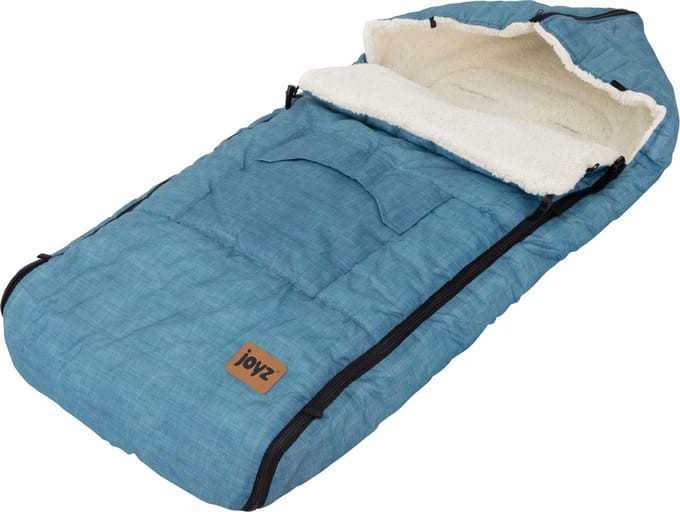 Baby Voetenzak 94x48x10 cm Jeans Blauw Polyester Joyz
