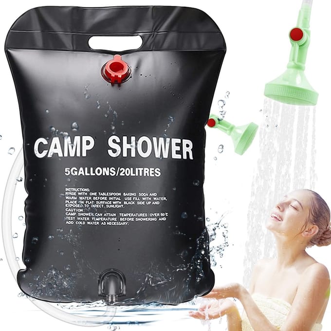 Zonne-Campingdouche 20L - Draagbare Douche voor Kamperen en Buitenactiviteiten