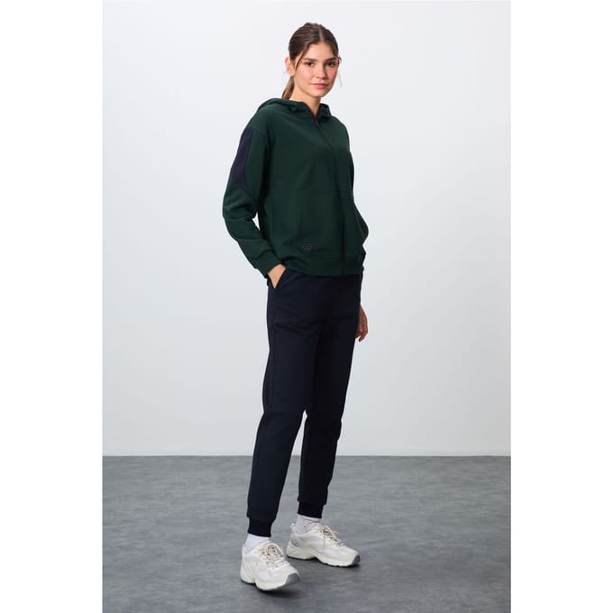 Oversized Hooded Zip Sweatshirt en Broekset