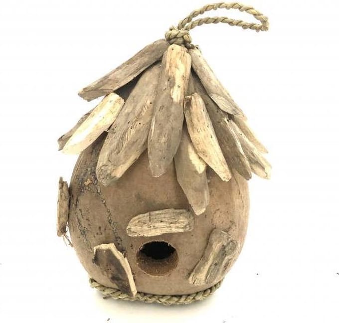 Vogelhuis kokosnoot en drijfhout H30  - Trendy