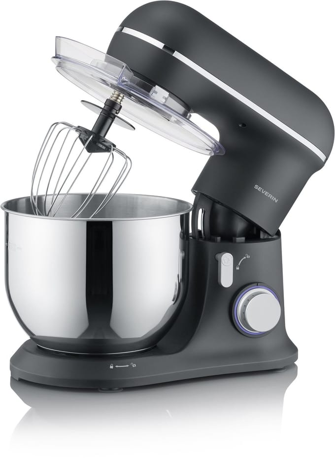 Severin KM 3899 Keukenmachine – 1200 W – 5,3 L RVS mengkom – Planetair mengsysteem