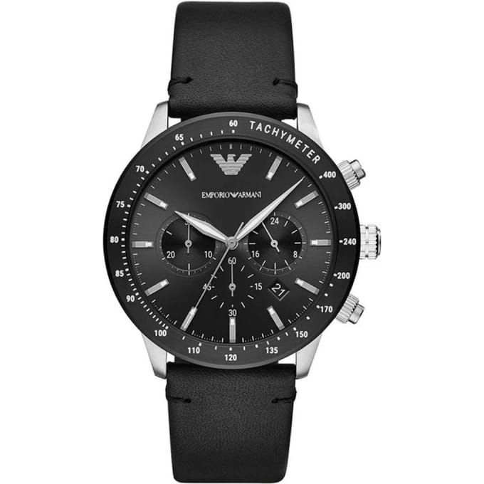 Emporio Armani Mario Heren Horloge Zwart AR11243
