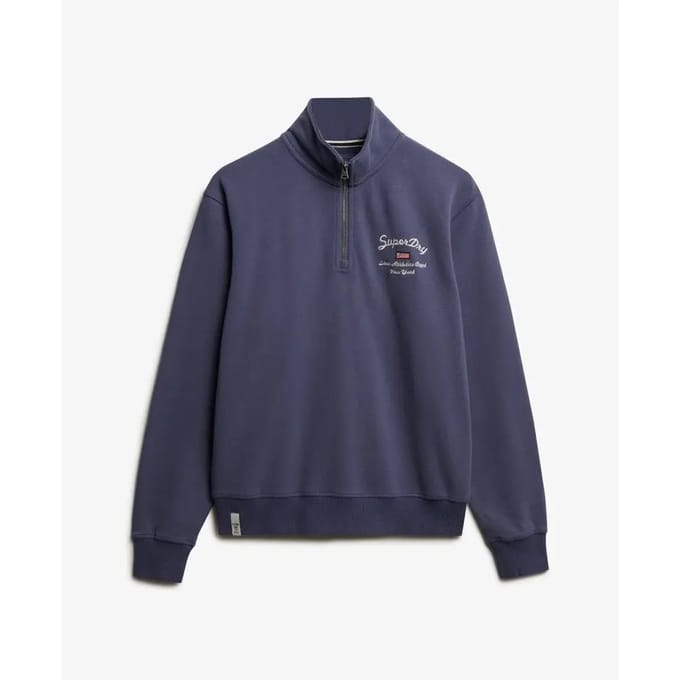 Dames sweatshirt met ronde hals en rits Superdry Athletic Essentials Graphic