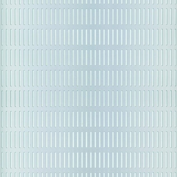 Perforated Plate Slot Aluminium Silver Anodized 250 x 500 x 0.8 mm