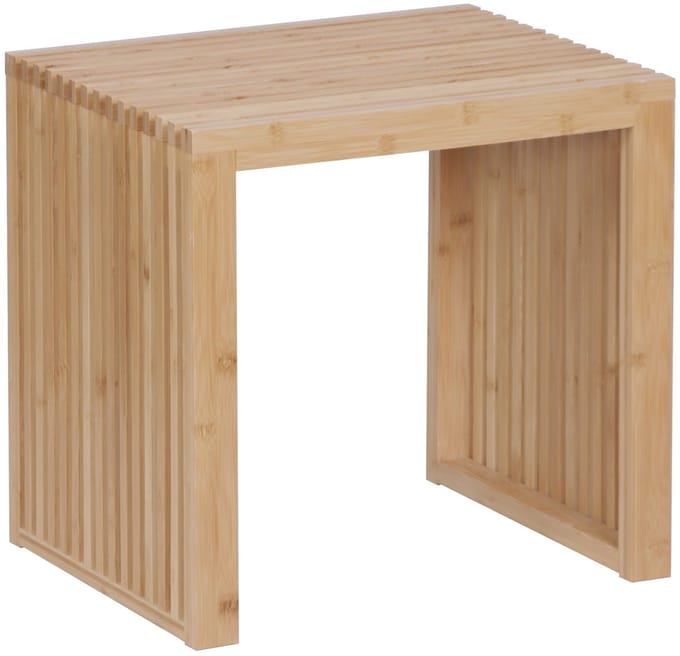 Bankje bamboe - 43x45x33 cm - natuur