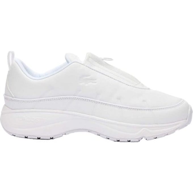 Lacoste Heren Audyssor Leren Ritssportschoenen (Wit)