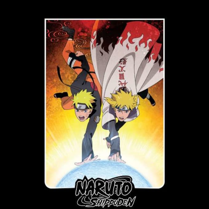 Naruto Fight Unisex T-Shirt - Black - L
