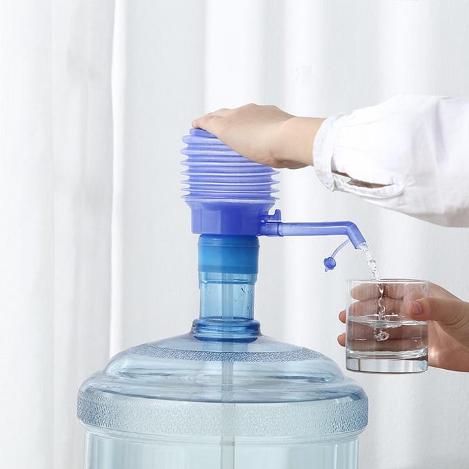 Waterflessenpomp Quick Water Stop Plastic Waterdragerpomp voor Flessenwater Slaapzaal Emmer gray