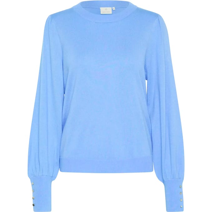 Kaffe KAlizza Round Neck Knit Pullover Buttons Dames Trui - Maat XL
