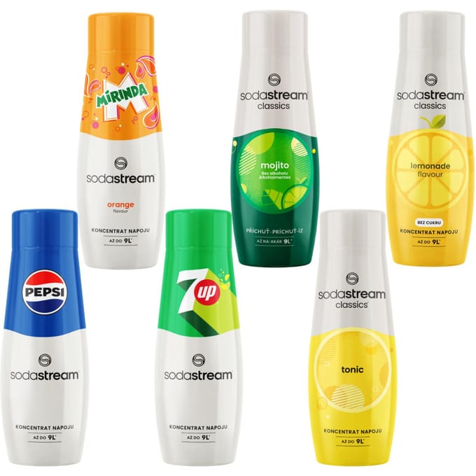 Soda Stream - Limonadesiropen - Pepsi, Mirinda, 7UP, Limoen, Mojito, Tonic
