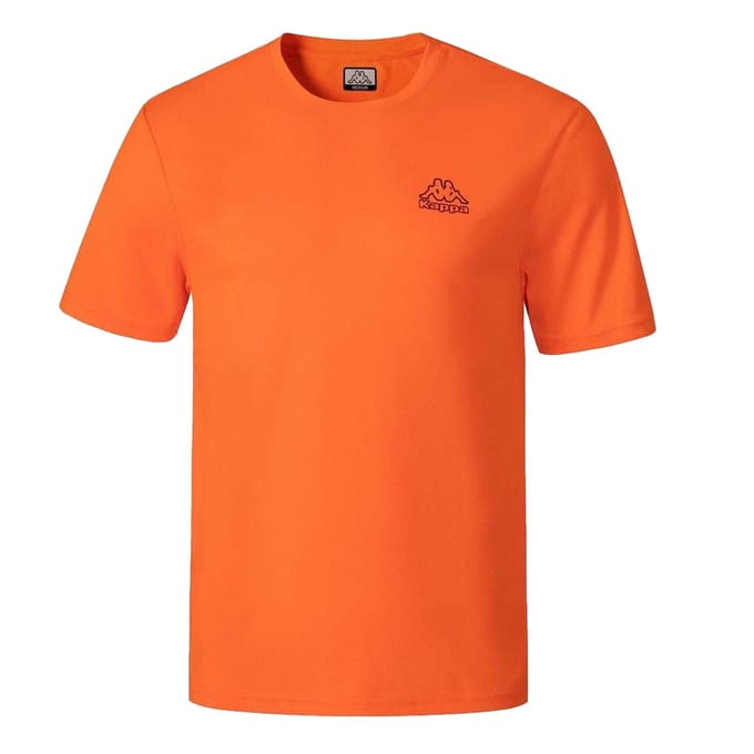 Kappa Heren Normaal T-Shirt (Oranje)