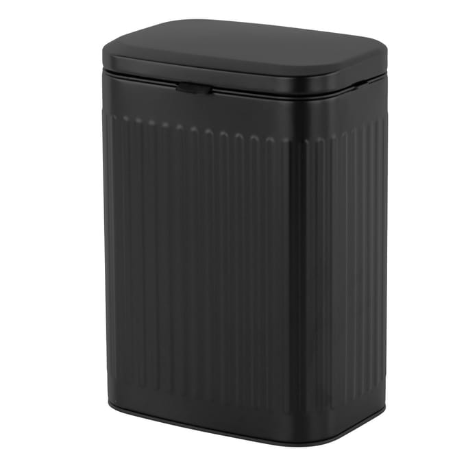 Gft-afvalbakje - 8 liter - rvs - zwart