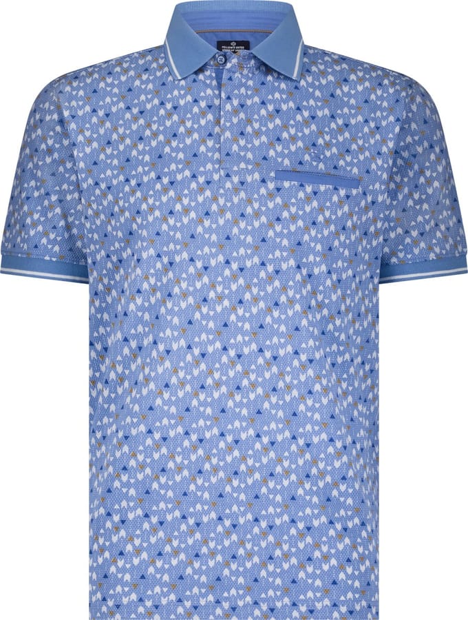 Fellows United Polo waffle arrow design Light Blue (51.3607 - 118)
