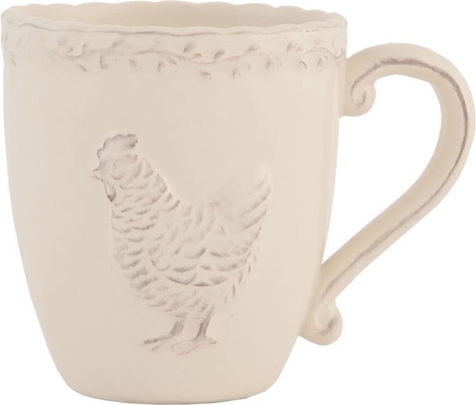 Clayre & Eef Mok 225 ml Beige Keramiek Kip