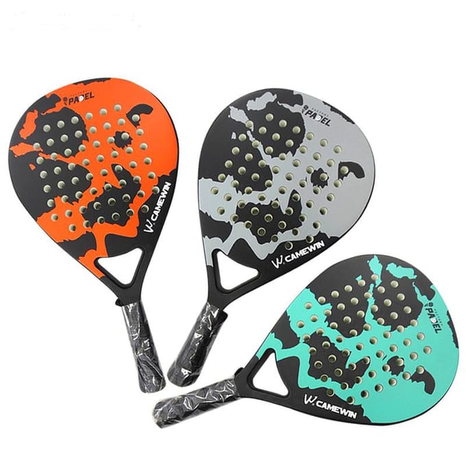 Nieuwe Strandrackets 3K Koolstofvezel Tennisracket oranje