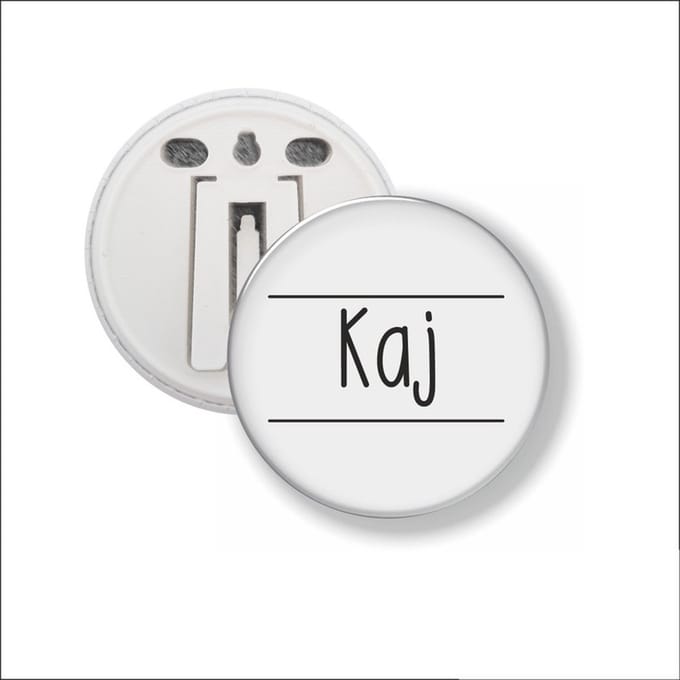 Button Met Clip 58 MM - Kaj