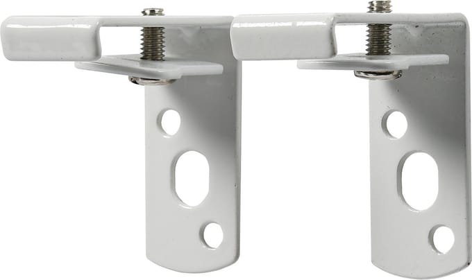 Intensions wandsteun gordijnrail plus - 6 cm - wit - 2 stuks