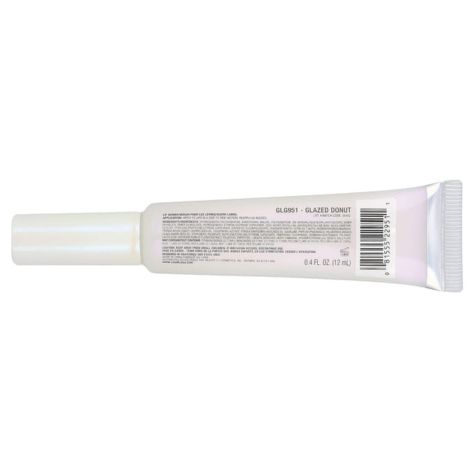 LA. Meisje, Glazed Lippie Lip Serum, GLG951 Glazed Donut, 12ml (0,4 fl oz) white