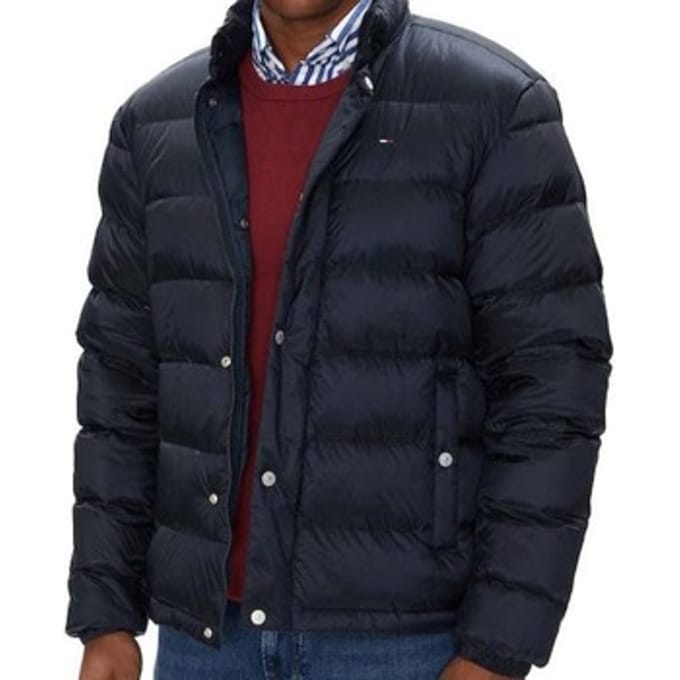 Donsjas Tommy Hilfiger MIX MEDIA ESS RWB STAND COLLAR