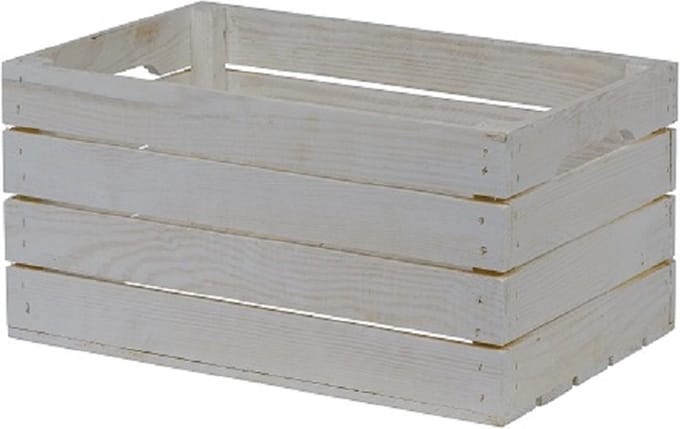 Houten Kist - Middel, Wit / Opbergkist / Geschenkverpakking / Gift / Kado