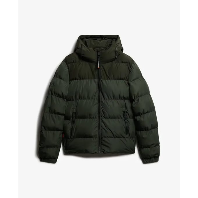 Superdry - Colourblock Gewatteerde Jas Met Capuchon - Heren - Gewatteerde jassen