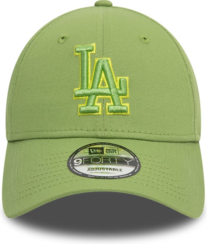 New Era LA Dodgers MLB Team Outline Green 9FORTY Adjustable Cap