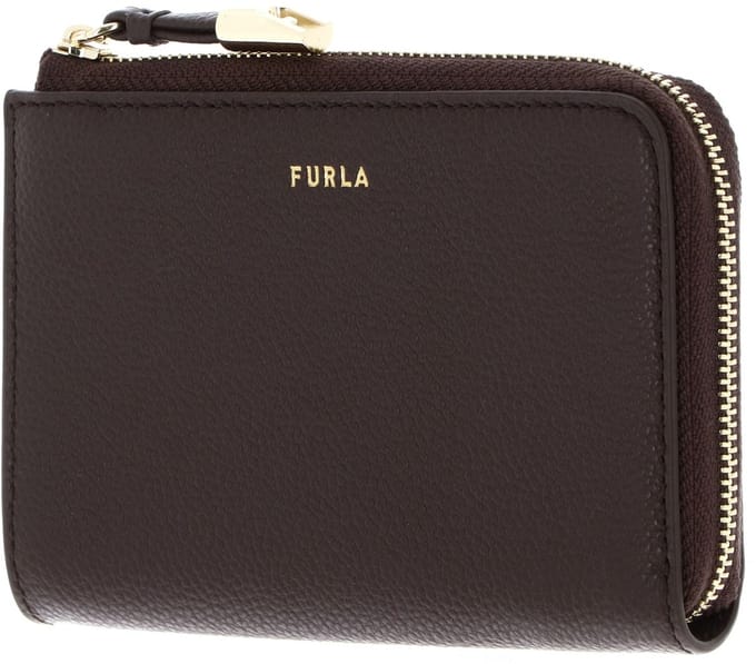 FURLA Leren kaarthouder Vitello Night Goccia Card Case Espresso donkerbruin