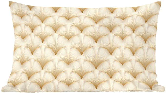 Sierkussens - Kussentjes Woonkamer - 60x40 cm - Waaier - Motief - Goud