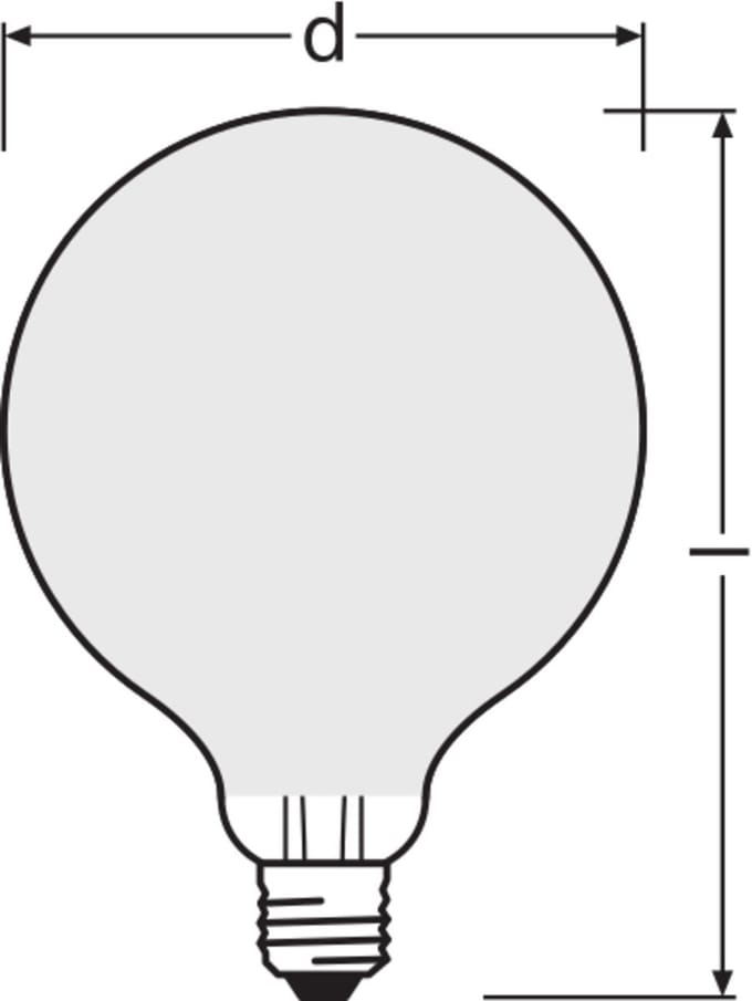 Osram LED Superstar E27 Globe Filament Mat 11W 1521lm - 940 Koel Wit | Beste Kleurweergave - Vervangt 100W