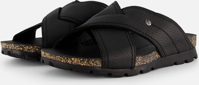 Panama Jack Salman C14 Slippers zwart Leer - Maat 44