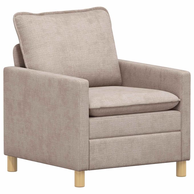 vidaXL - Bank - Beige - 76 - x - 81 - x - 87,5 - cm - Polyester