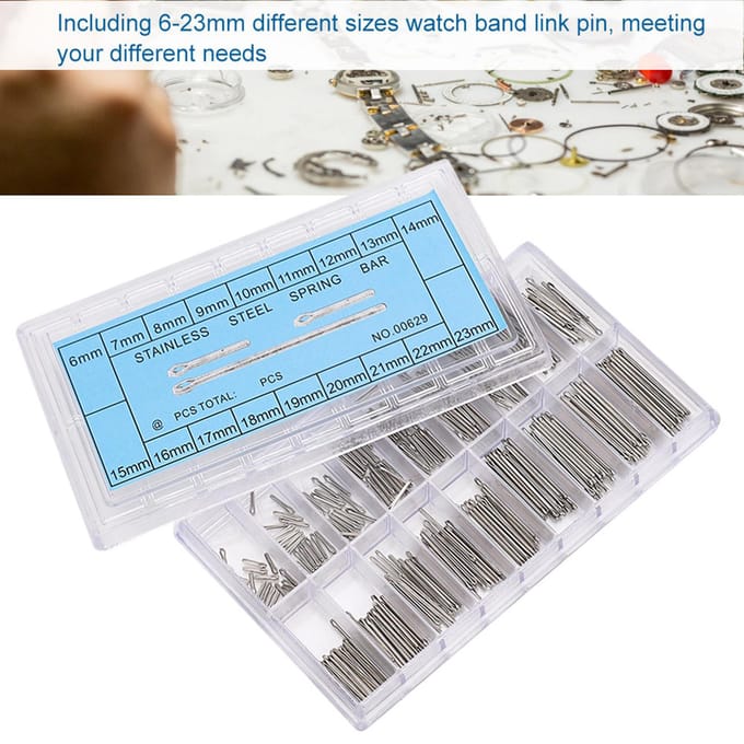 6‑23mm Splitpen Linkpin Horlogeband Connector Horloge Reparatie Accessoire white