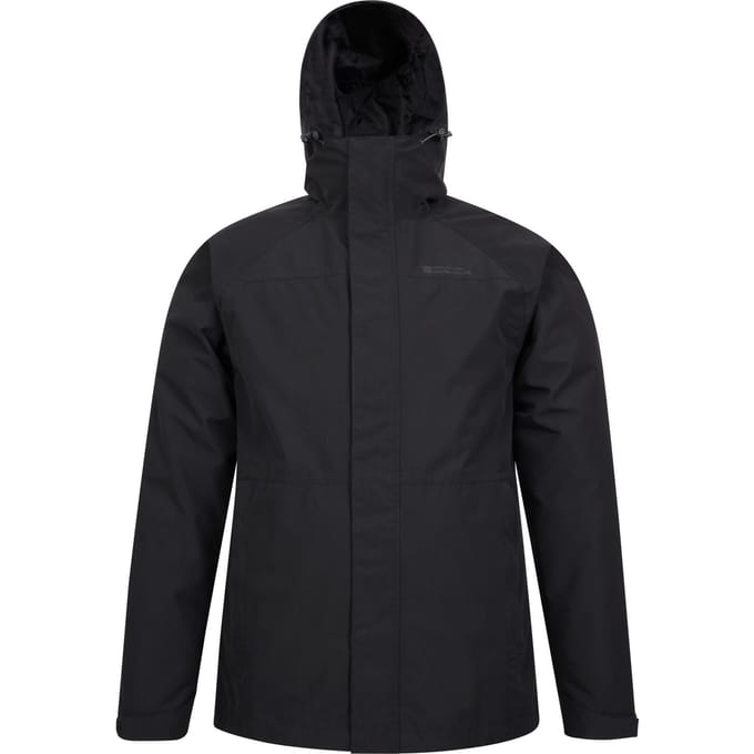 Mountain Warehouse Heren Alaskan 3 In 1 Waterdichte Jas (Zwart)