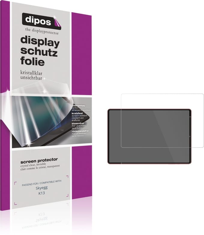 dipos – 2x Beschermfolie geschikt voor Skyegg K13 | Krasbestendige & heldere Screenprotector Ultra-Thin