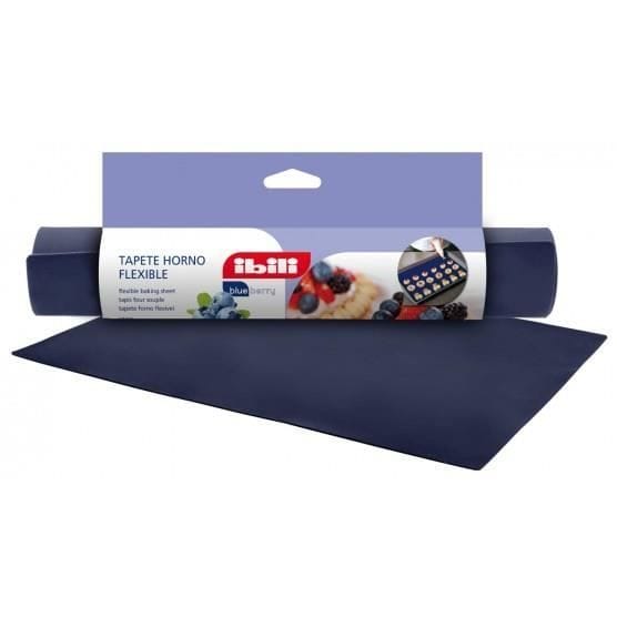 Tapis de cuisson - Blueberry - 40 x 30 cm - 100% Silicone - Températures de -60C à +230C - Démoulage facile bleu