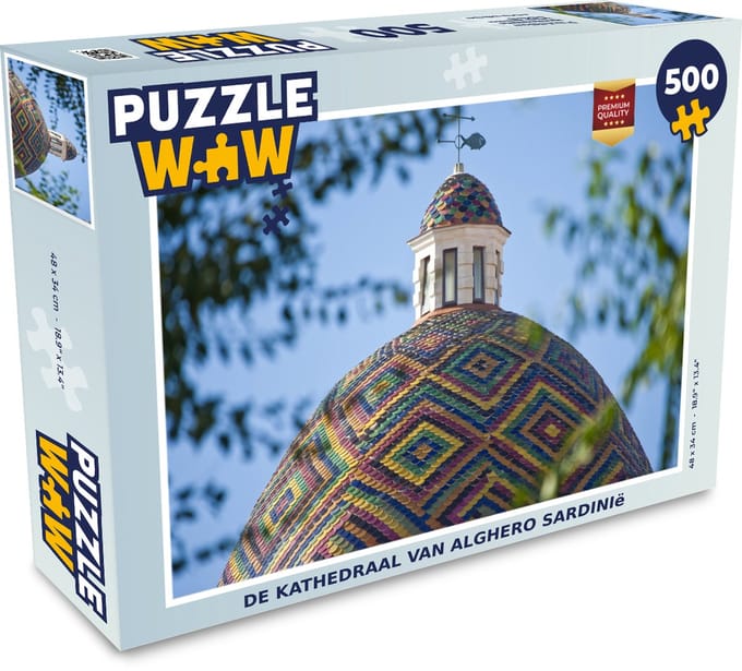 Puzzel De kathedraal van Alghero Sardinië - Legpuzzel - Puzzel 500 stukjes