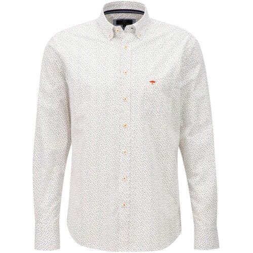 Fynch-Hatton Overhemd Mini Fantasy Allover Combi Pattern Burnt Orange-Multi / male