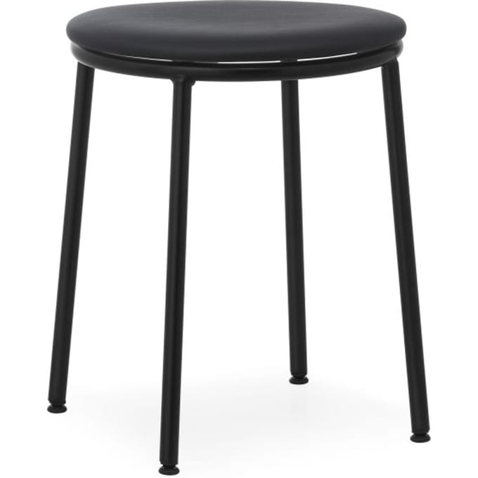Normann Copenhagen Circa Kruk - zwart (Leder)