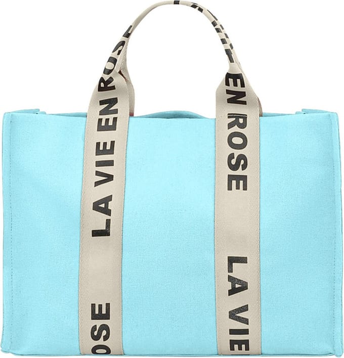 La vie en rose shopper - Blauw - dames - 16 x 31 x 41