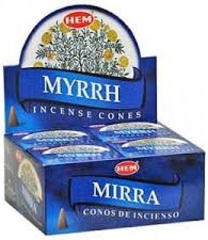 HEM Wierook Kegel Myrrh (12 pakjes)
