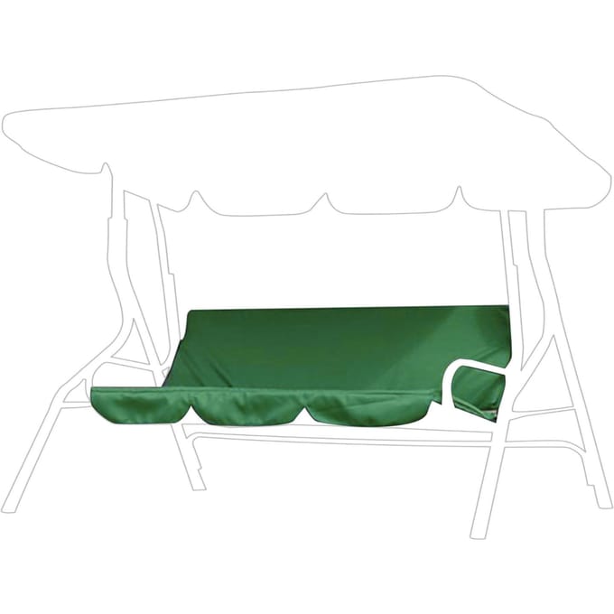 Coussin de siège de hamac pour balancelle à trois places en taffetas de polyester imperméable pour jardin et cour vert