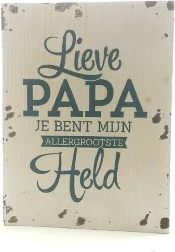 Houten Decoratie - Liefste Papa