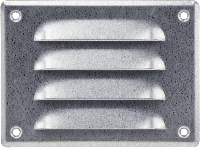 Ventilatierooster Gegalvaniseerd 140 x 105 mm - Metaal met Knaagdierbescherming