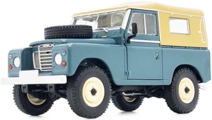 MarGe Models Landrover Series 3 88 softtop marine blue, schaal 1:32