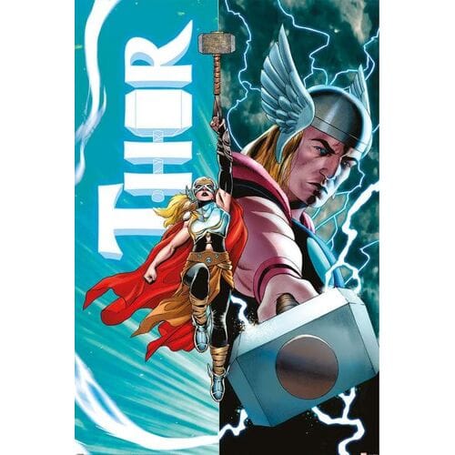 Hole in the Wall Marvel Thor Maxi Poster-Thor VS Female Thor (Diversen) Nieuw
