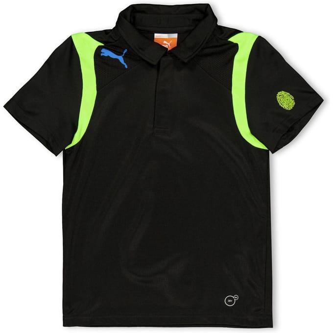 Puma King Evospeed-poloshirt voor kinderen (Zwart)